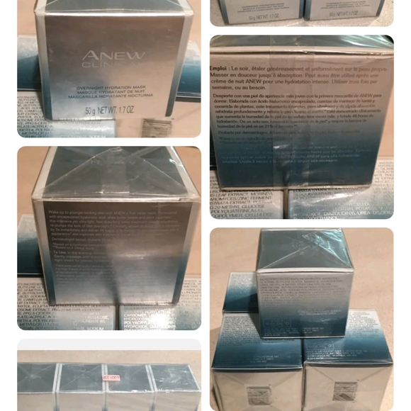 Lot 4 Avon Anew Clinical Overnight Hydration Mask 1.7 fl.oz New Unopened - Picture 2 of 4